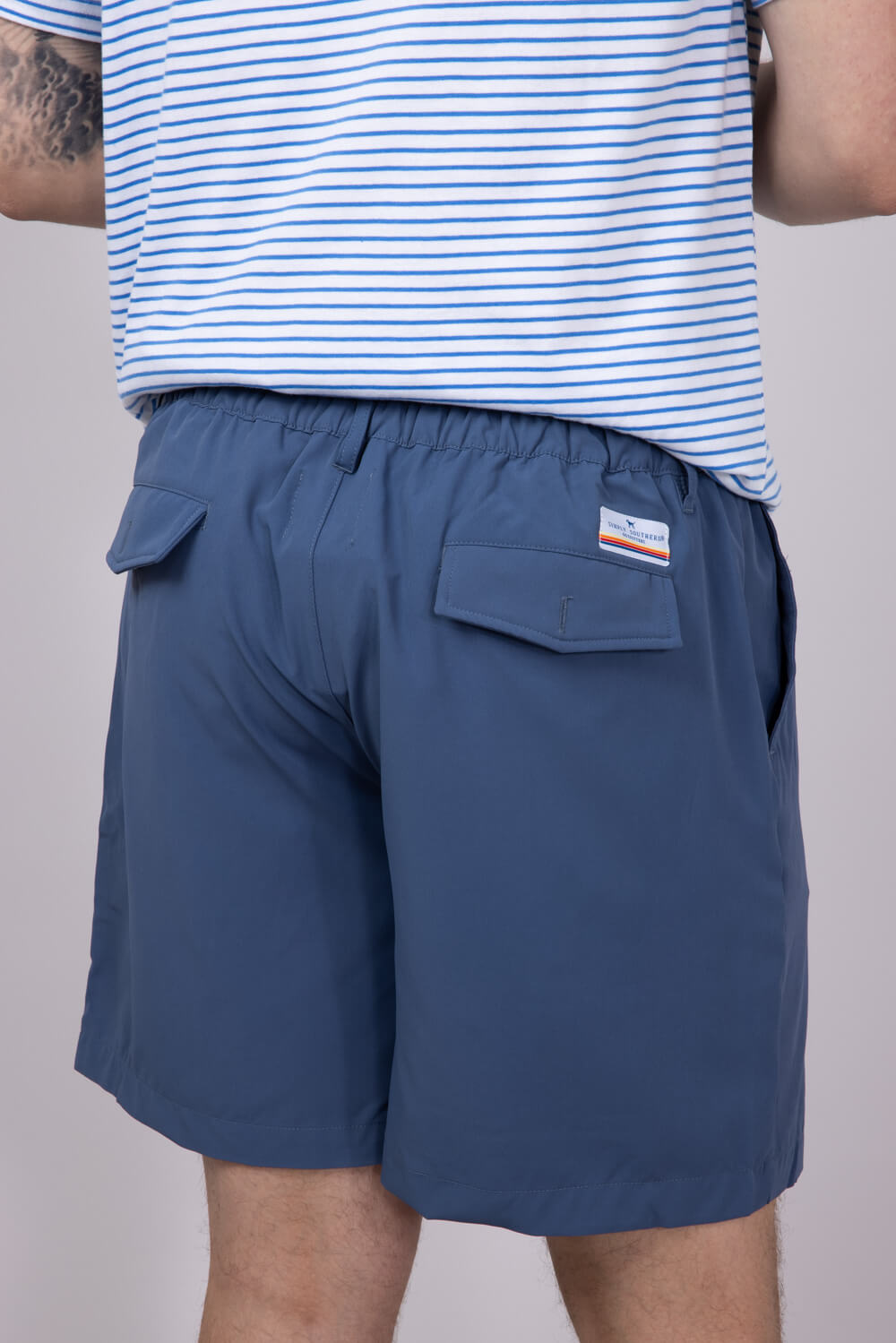 Mens Simply Southern 6.5” Dock Shorts for Men in Blue