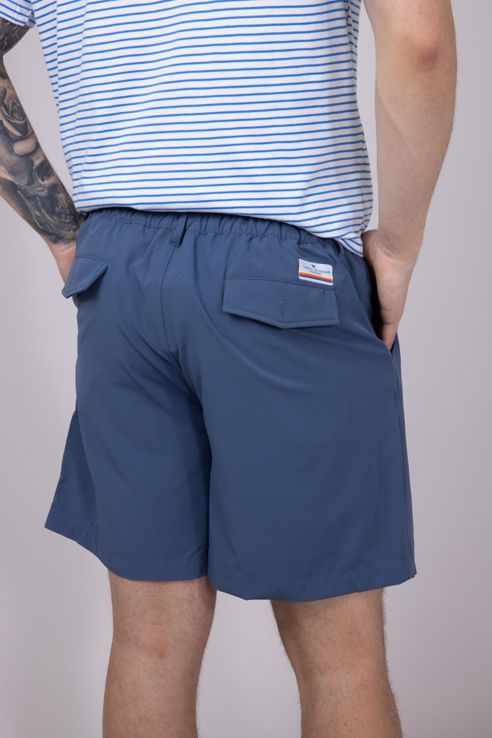 Mens Simply Southern 6.5” Dock Shorts for Men in Blue