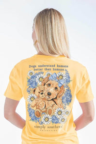 Simply Southern Dogs Understand T-Shirt for Women in Yellow