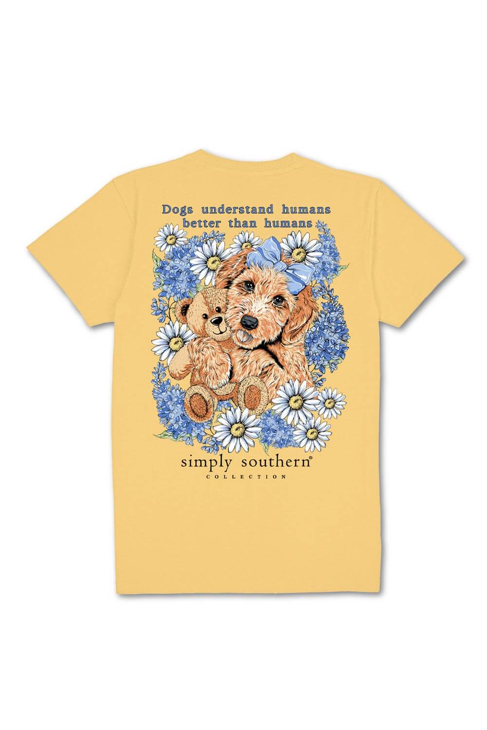 Simply Southern Dogs Understand T-Shirt for Women in Yellow