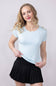 Womens Simply Southern Double Layer T-Shirt for Women in Artic Blue