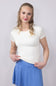 Womens Simply Southern Double Layer T-Shirt for Women in White