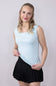 Womens Simply Southern Double Layer Tank Top for Women in Artic Blue
