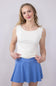 Simply Southern Double Layer Tank Top for Women in Pearl White