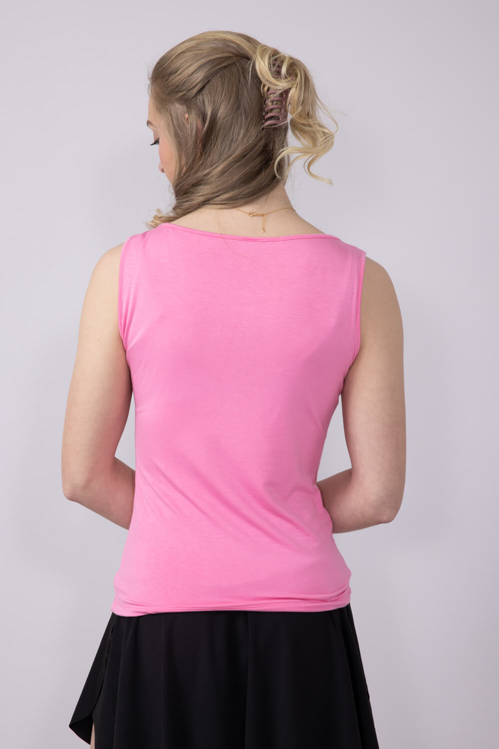Womens Simply Southern Double Layer Tank Top for Women in Pink