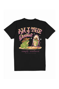 Simply Southern Womens Plus Size Drama T-shirt for Women in Black