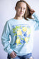 Womens Simply Southern Easy Peasy Fleece Sweatshirt for Women in Mint