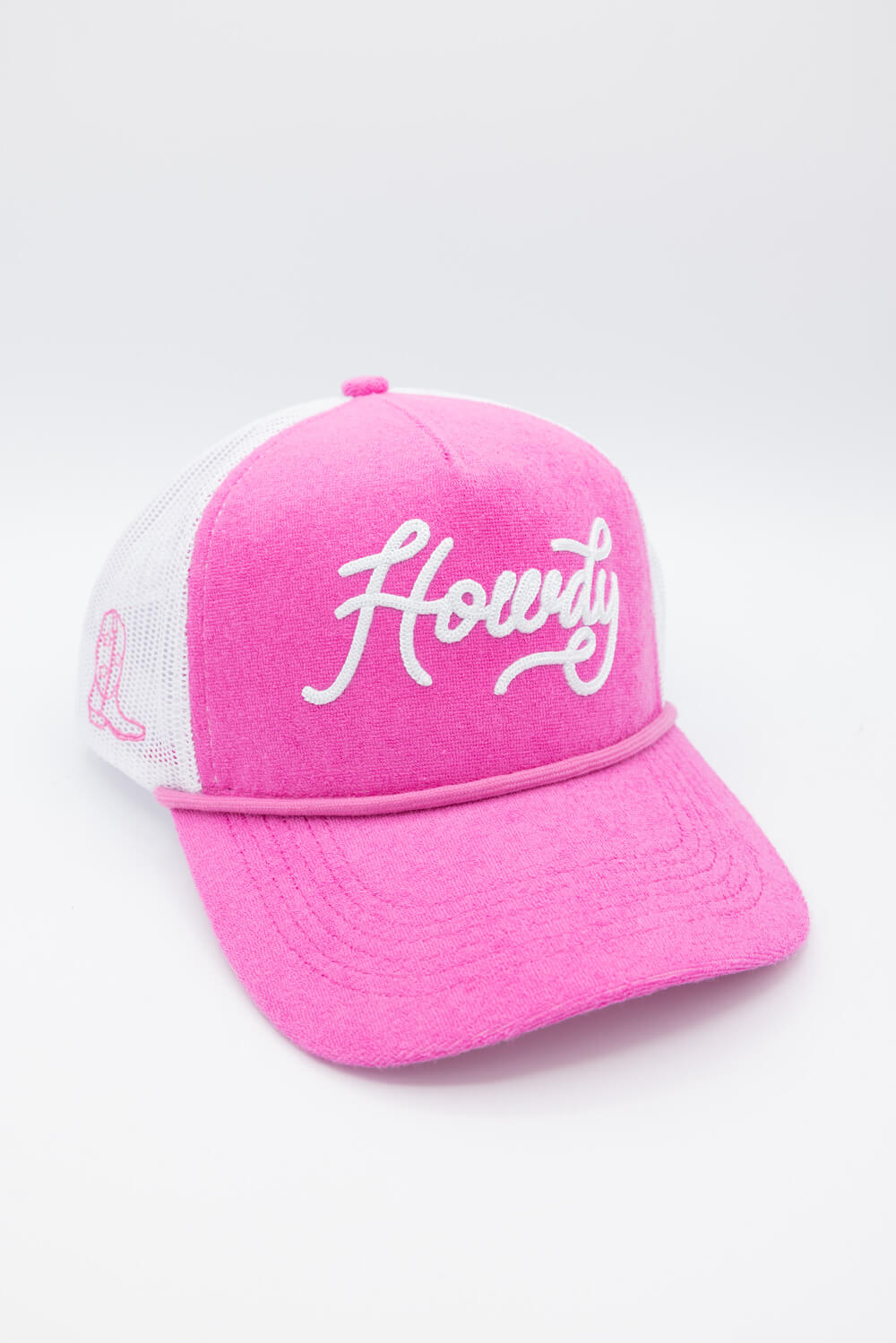 Simply Southern Embroidered Howdy Hat for Women in Pink