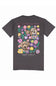 Simply Southern Womens Plus Size Four Legged T-shirt for Women in Iron Heather Grey