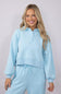 Womens Simply Southern Gigi ¼ Snap Collar Modal Knit Pullover for Women in Ice Blue