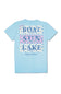Simply Southern Plus Size Lake Days T-Shirt for Women in Sky Blue
