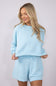 Simply Southern Womens Laney Modal Pullover for Women in Ice Blue
