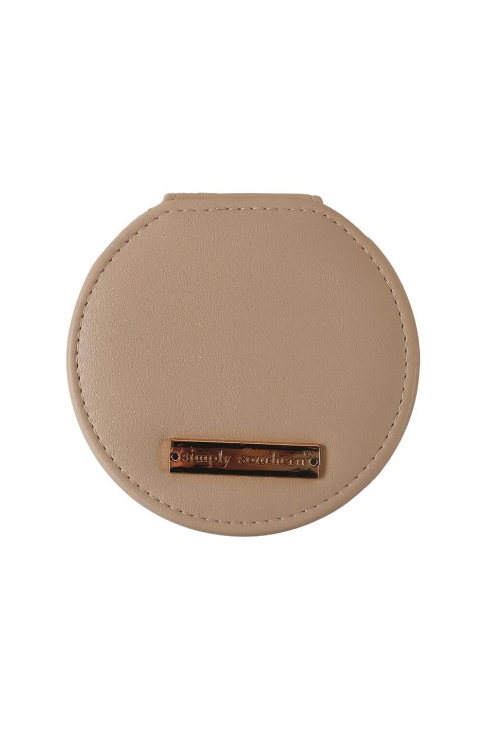 Simply Southern Round Jewelry Box Case in Cream