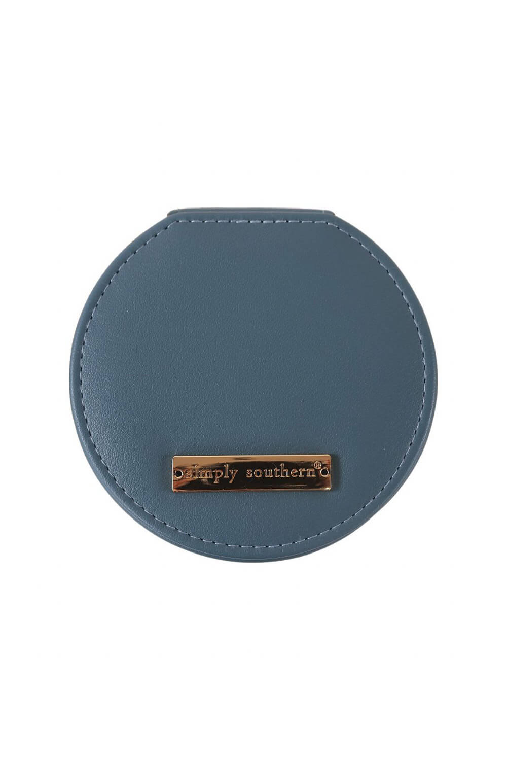 Simply Southern Round Jewelry Box Case in Blue