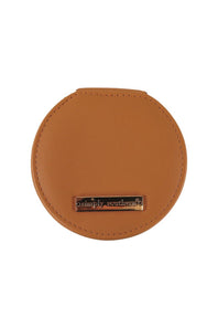 Simply Southern Round Jewelry Box Case in Chai | PP-0125-BAG-LTHR-JWLBX-MIAMI-CHAI