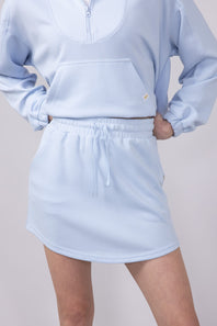 Womens Simply Southern Modal Knit Athletic Skort for Women in Powder Blue