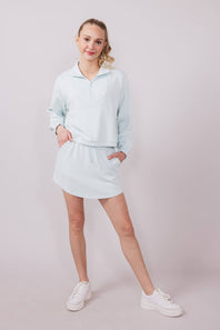 Simply Southern Womens Modal Knit Athletic Skort for Women in Seafoam