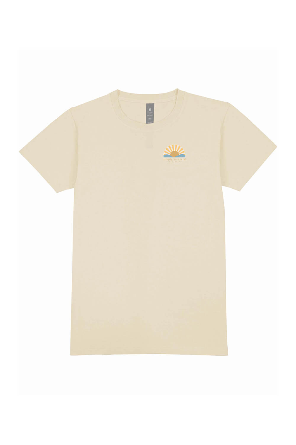 Simply Southern Youth New Patch Sunrise T-Shirt for Girls in Wisp