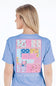 Simply Southern Patch Work Logo T-Shirt for Women in Wave Blue