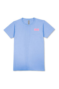 Simply Southern Patch Work Logo T-Shirt for Women in Wave Blue