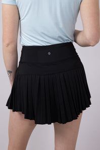 Womens Simply Southern Pleated Skort for Women in Black 