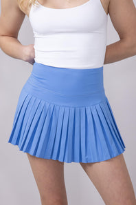 Womens Simply Southern Pleated Skort for Women in Pool Blue