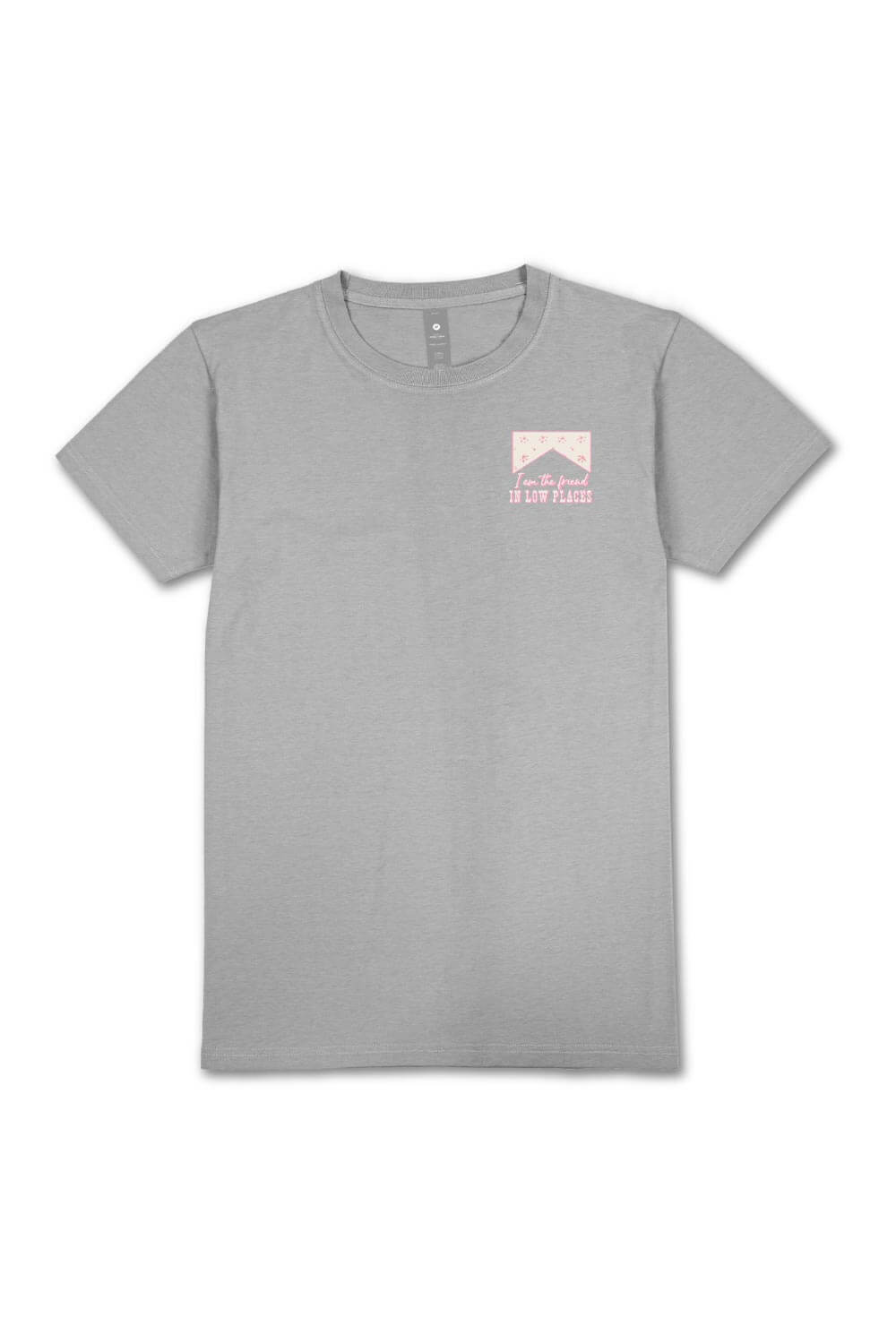 Simply Southern Plus Size Friend In Low Places T-Shirt for Women in Heather Grey