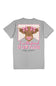 Simply Southern Plus Size Friend In Low Places T-Shirt for Women in Heather Grey