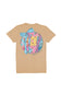 Womens Simply Southern Plus Size Patched Baseball T-Shirt for Women in Khaki