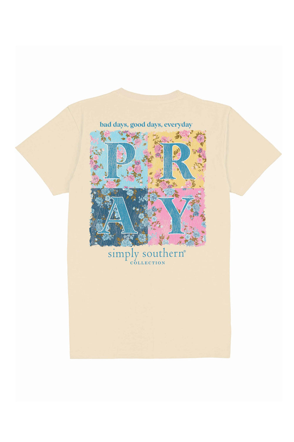 Simply Southern T-Shirts Pray Everyday T-Shirt for Women in Natural