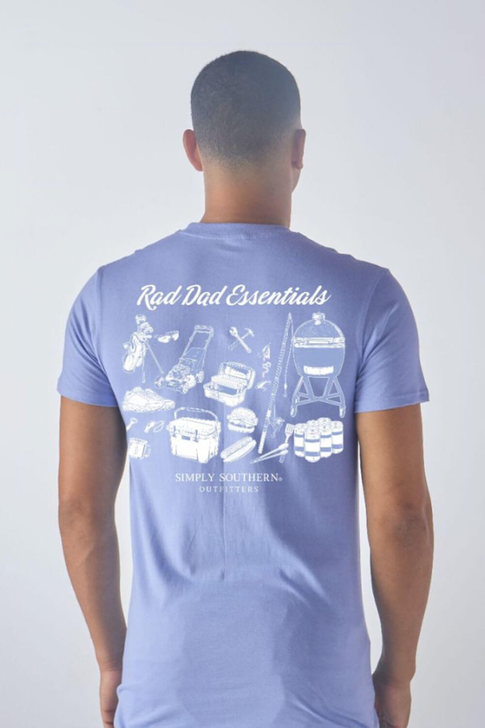 Men's Simply Southern Shirts Rad Dad T-Shirt for Men in Brown