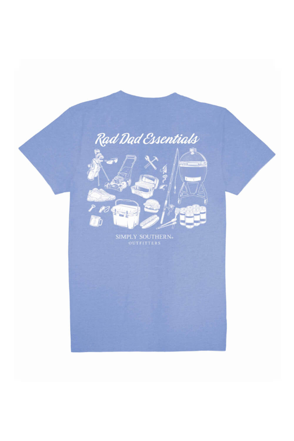 Men's Simply Southern Shirts Rad Dad T-Shirt for Men in Brown