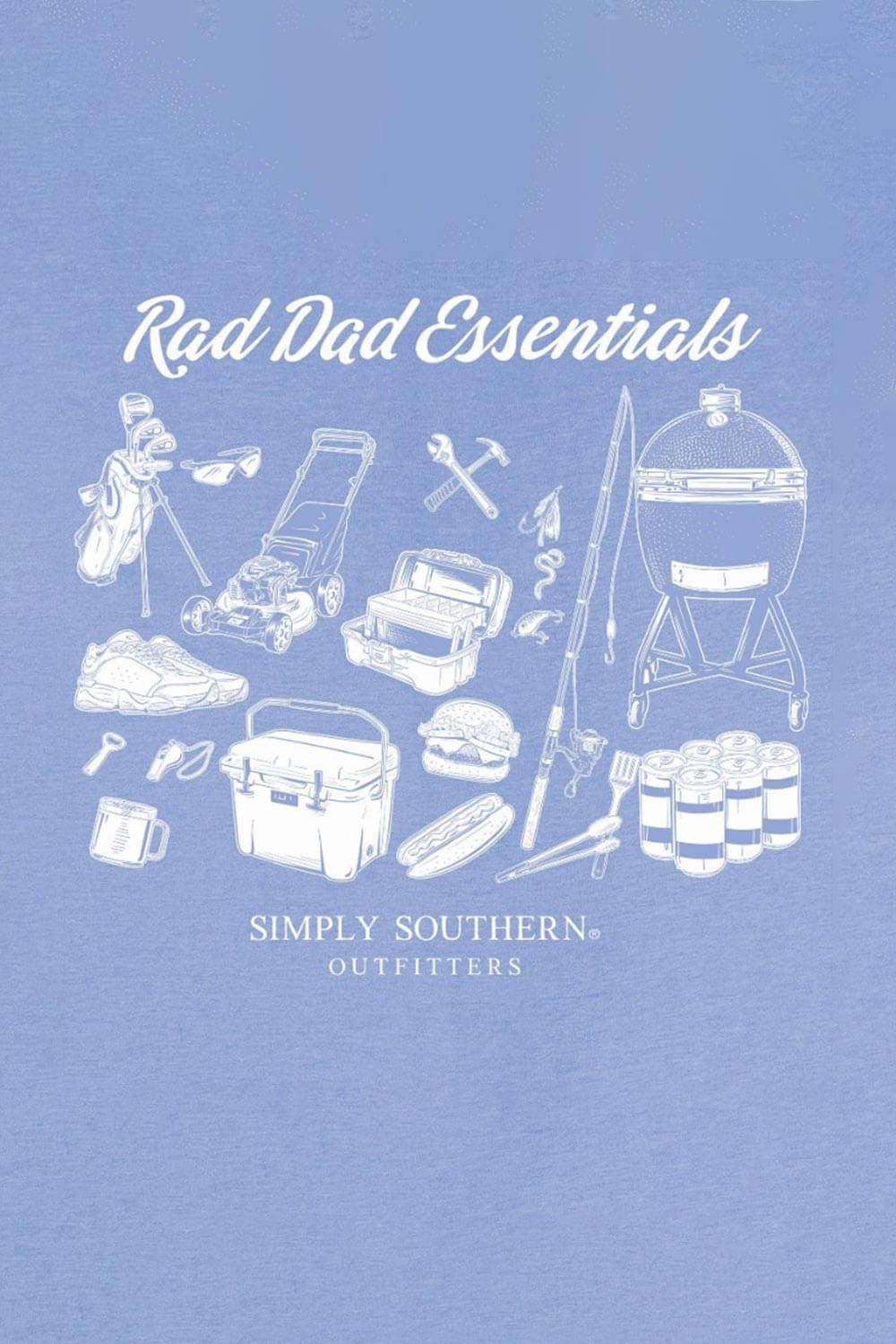 Men's Simply Southern Shirts Rad Dad T-Shirt for Men in Brown