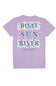 Simply Southern Plus Size River Days T-Shirt for Women in Lilac