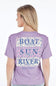 Simply Southern River Days T-Shirt for Women in Lilac