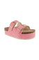 Womens Simply Southern Platform Large Buckle Sandals for Women in Pink