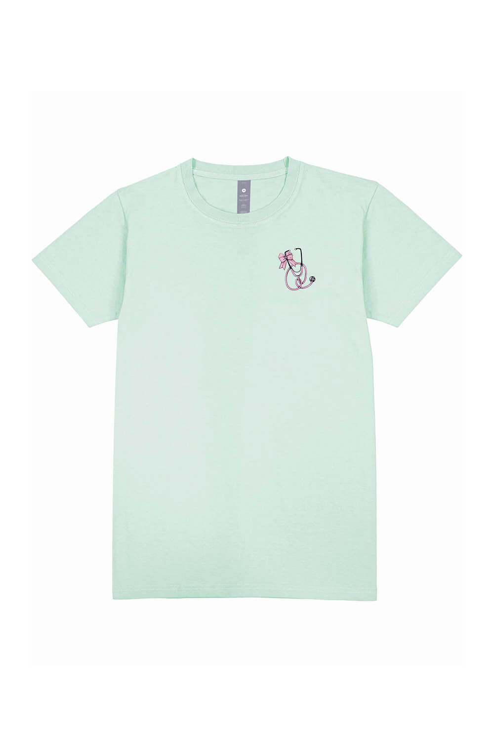 Simply Southern Plus Size Living The Scrub Life T-Shirt for Women in Mint