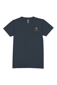 Simply Southern Plus Size Whole To Shine T-Shirt for Women in Heather Navy
