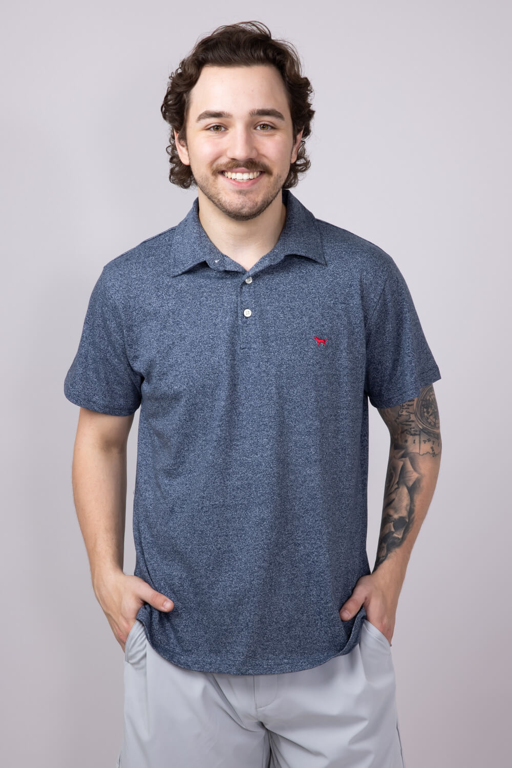 Simply Southern Men's Polo for Men in Navy