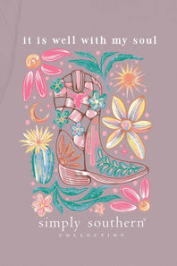 Simply Southern Soul T-Shirt for Women in Purple