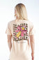 Simply Southern Teacher T-Shirt for Women in Natural