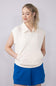 Simply Southern Tess Modal Knit ¼ Zip for Women in Off White