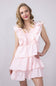 Simply Southern Womens Tiered Ruffle Dress for Women in Blossom