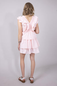 Simply Southern Womens Tiered Ruffle Dress for Women in Blossom
