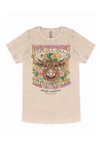 Simply Southern Womens Too Much T-Shirt for Women in Washed Ecru