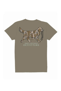 Men's Simply Southern Camo Dog T-Shirt for Men in Brown