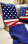 Simply Southern Sweater USA Flag Blanket in Navy