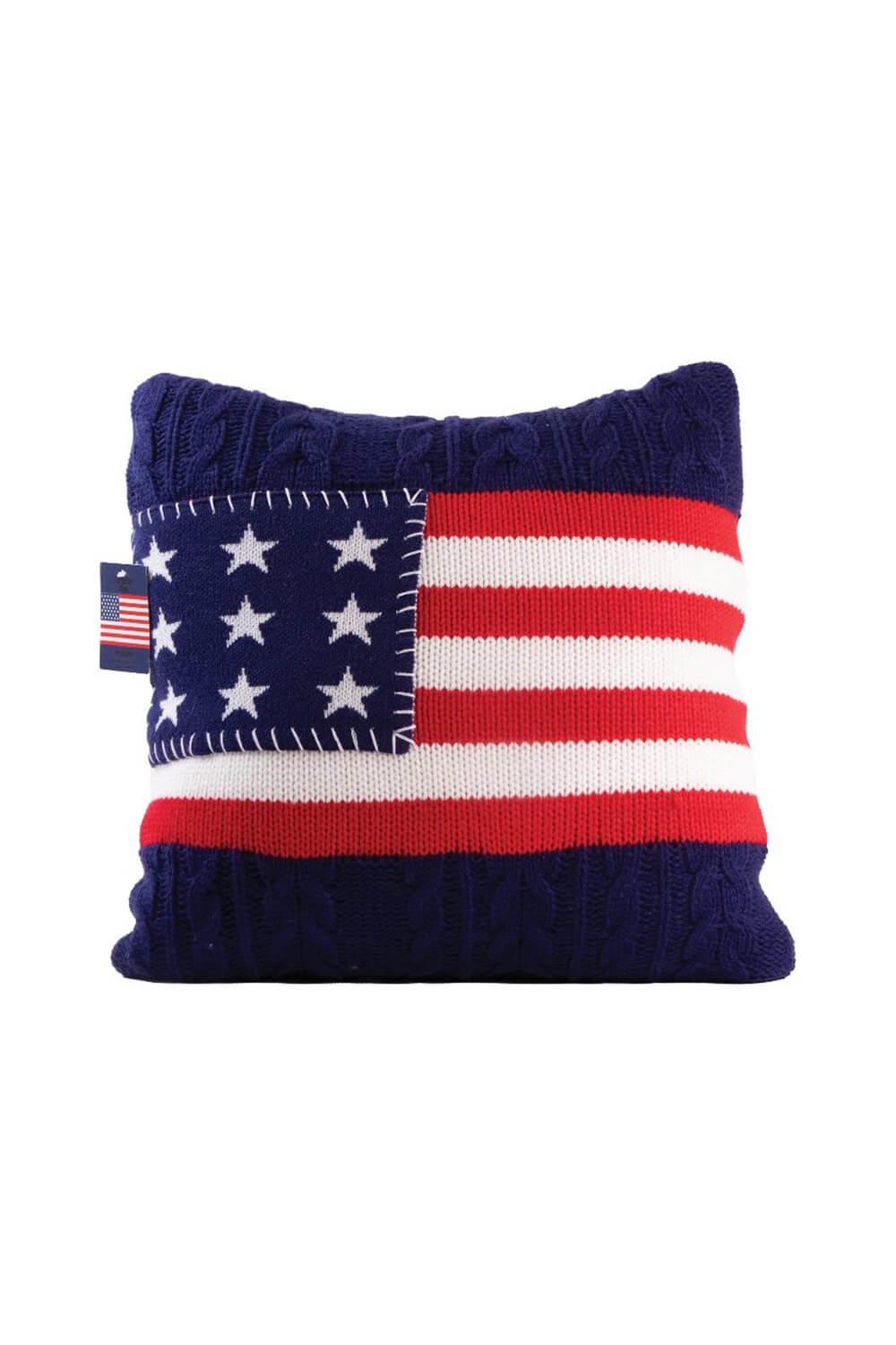 Simply Southern Sweater USA Flag Pillow in Navy