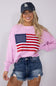 Womens Simply Southern USA Sweater for Women in Pink