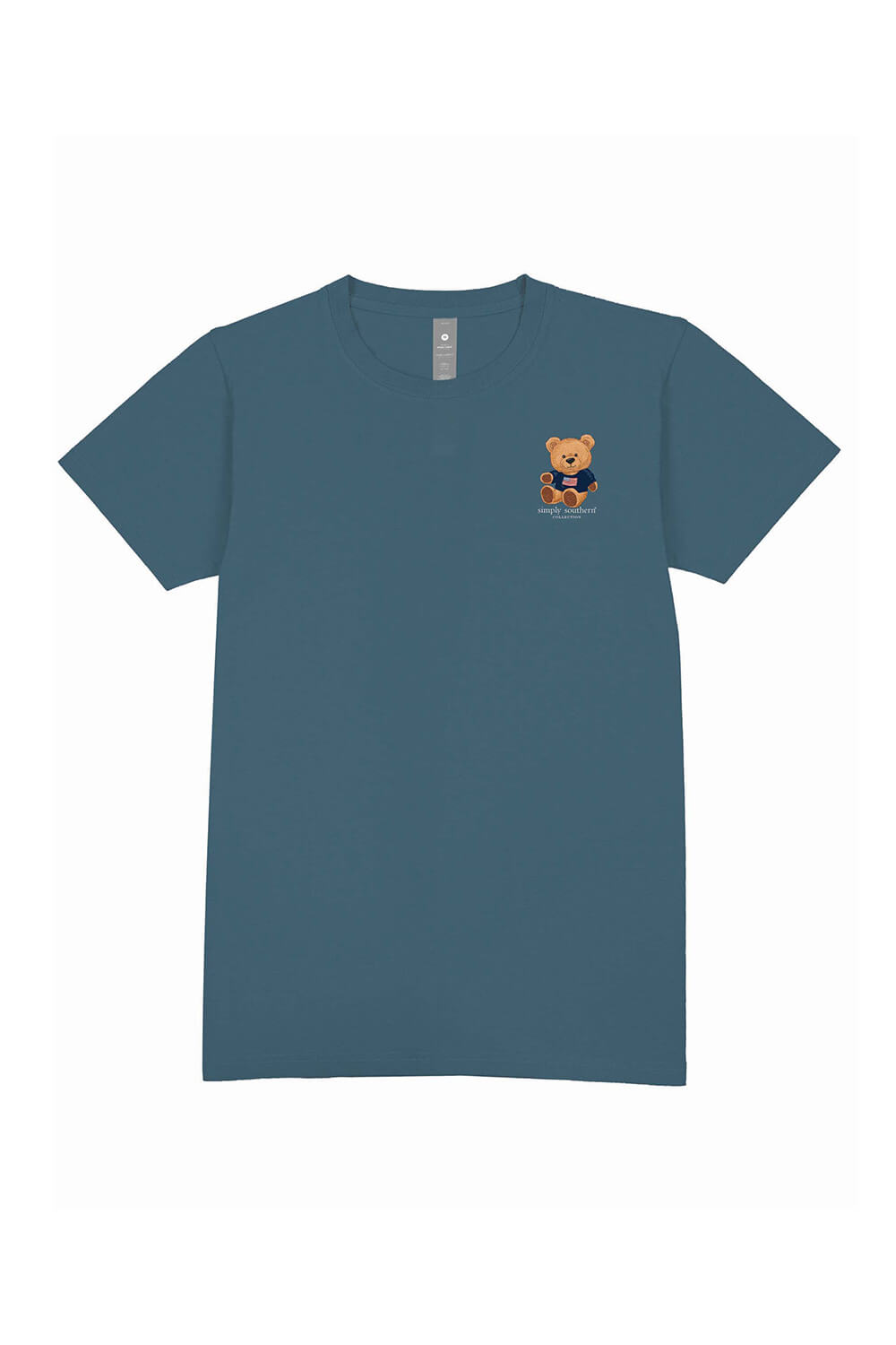 Simply Southern Teddy Bear T-Shirt for Women in Comet Blue